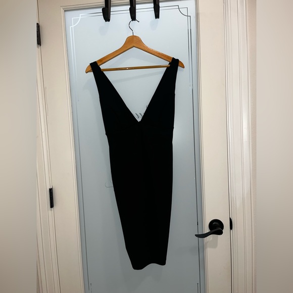 Lulus - Fitted Little Black Dress - Black - Picture 1 of 3